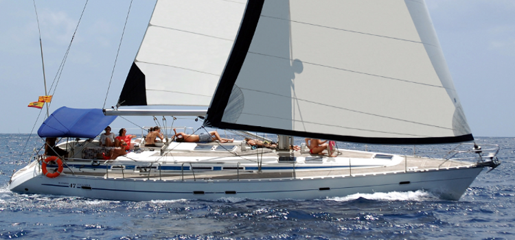 alquilar velero bavaria 47 exclusive en Ibiza. Navegar en ibiza.